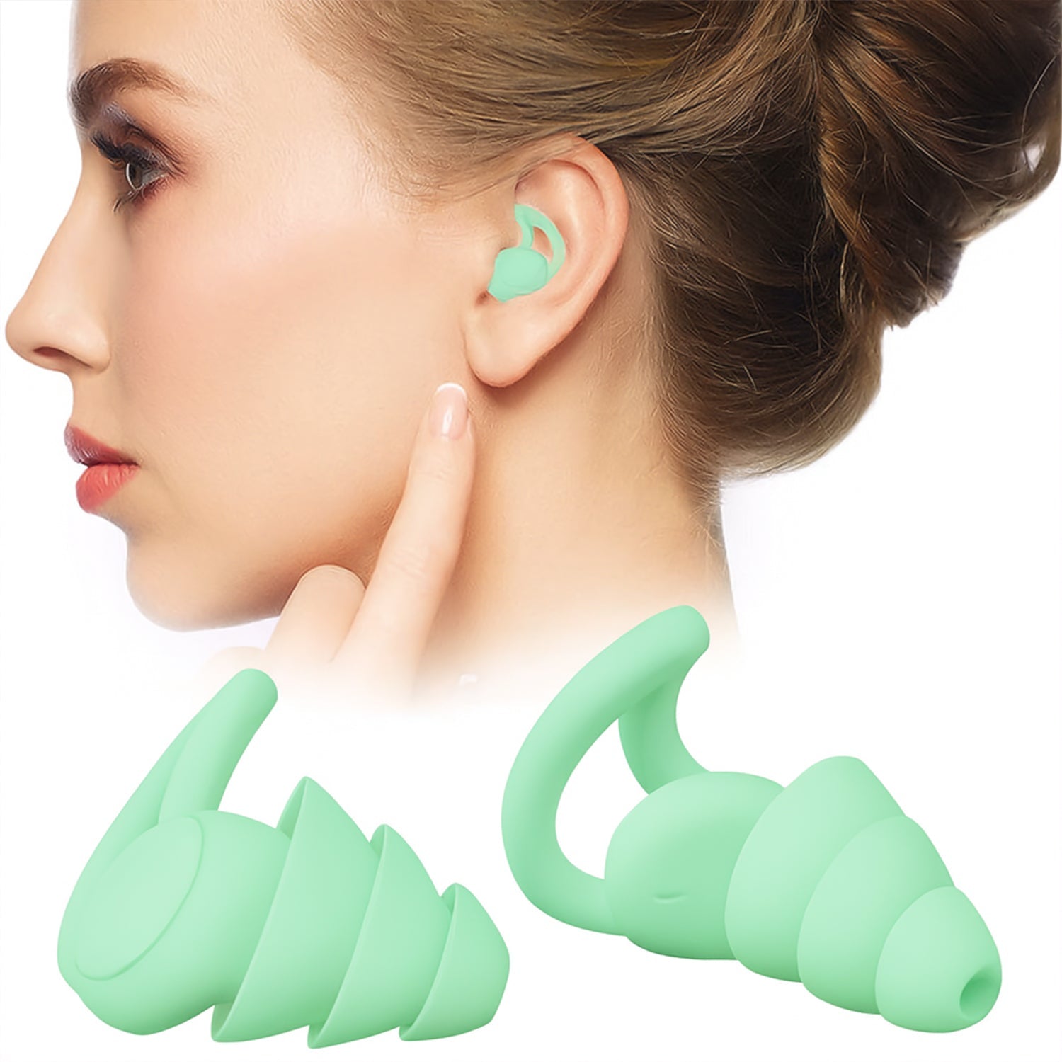 Premium Layered Silicone Noise Reduction Earplugs (1 Pair) Premium Layered Silicone Noise Reduction Earplugs (1 Pair)